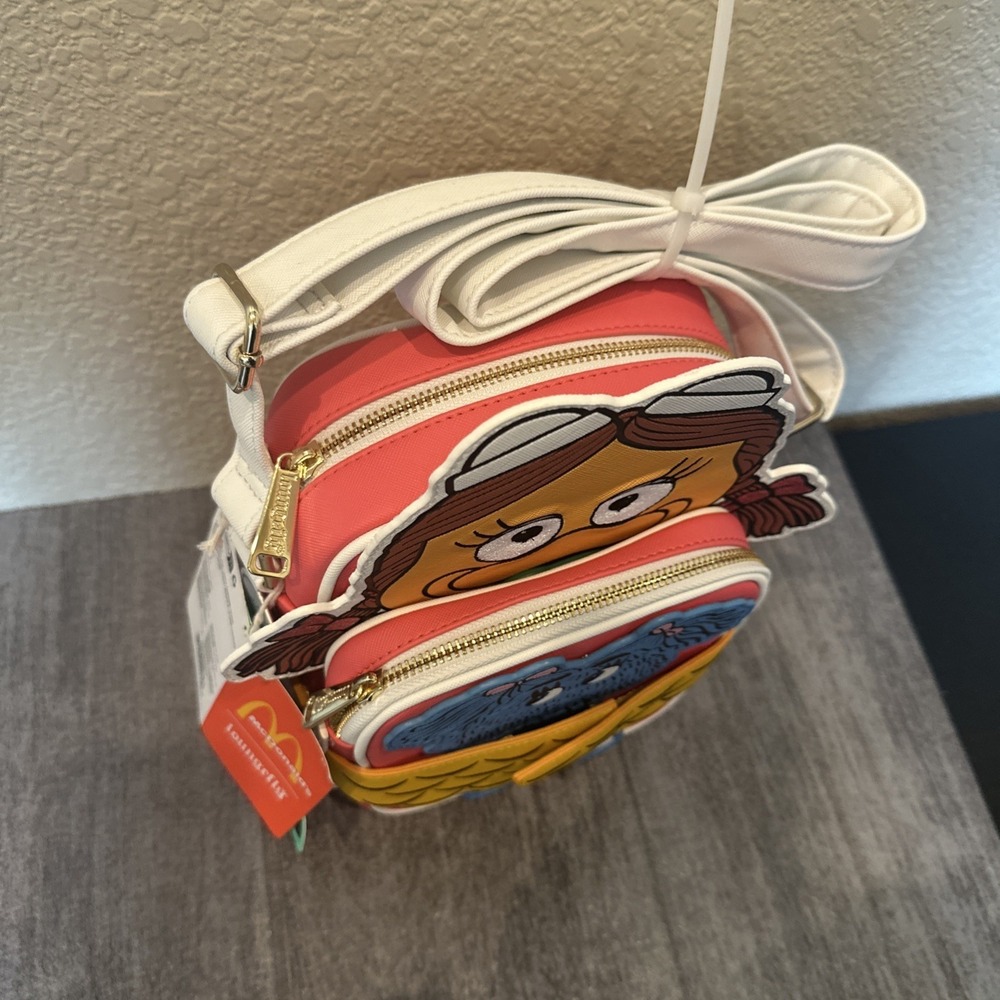 Loungefly McDonalds Birdie the Early Bird Crossbuddies Crossbody Bag W/ Coin Bag - Picture 2 of 11